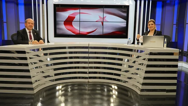 KKTC Cumhurbaşkanı Ersin Tatar ERTV'ye geldi, canlı yayın konuğu oldu