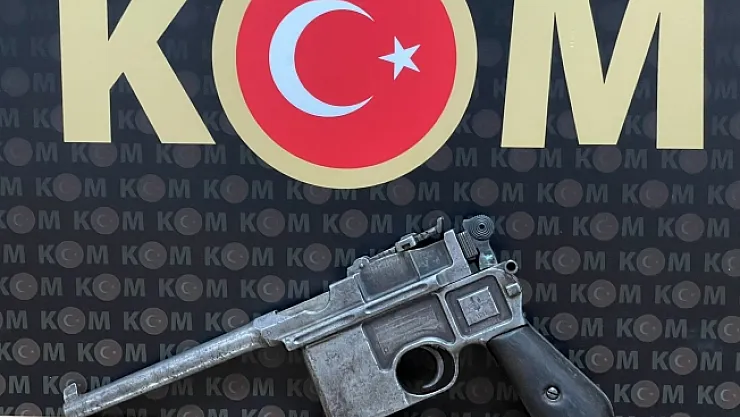 Malatya'da 18. yy. ait yarı otomatik tabanca ele geçirildi