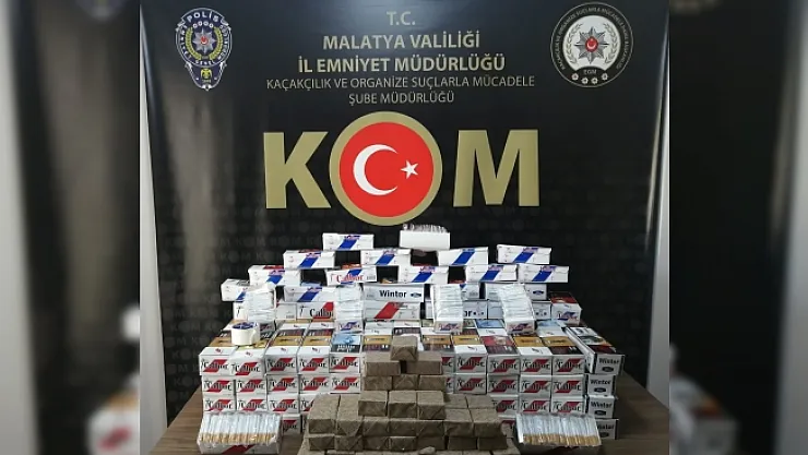 Malatya'da kaçakçılık operasyonları!