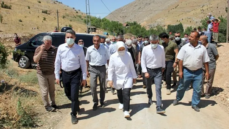 Vali Baruş ve Çalık, sel bölgesinde inceleme yaptı