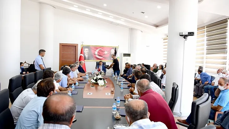 Hekimhan belediye başkanı ve muhtarlarından gürkan'a ziyaret