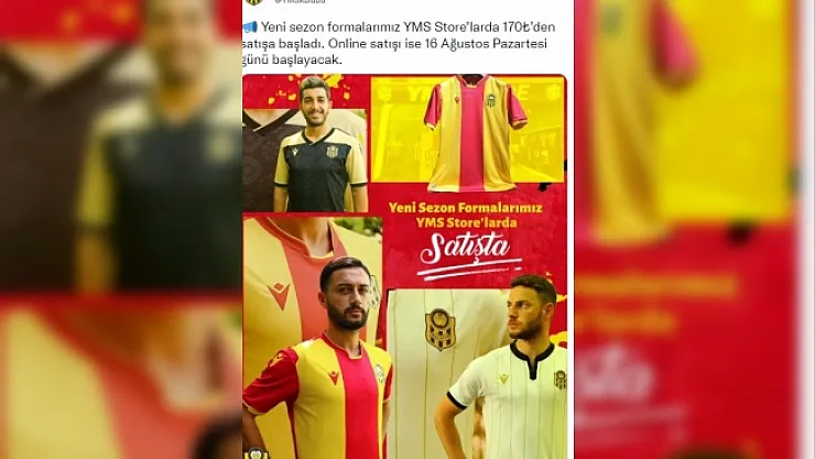 Yeni Malatyaspor'da yeni sezon formalarının satışı başladı