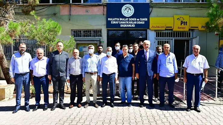 Yeni sanayi sitesi esnaflarının taleplerini dinlediler