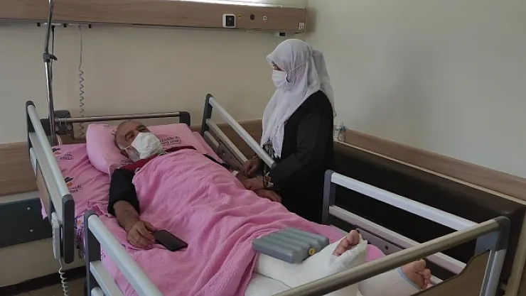 Hava ambulansıyla hastaneye kaldırılan Mustafa Sevim, sağlık ekiplerine teşekkür etti