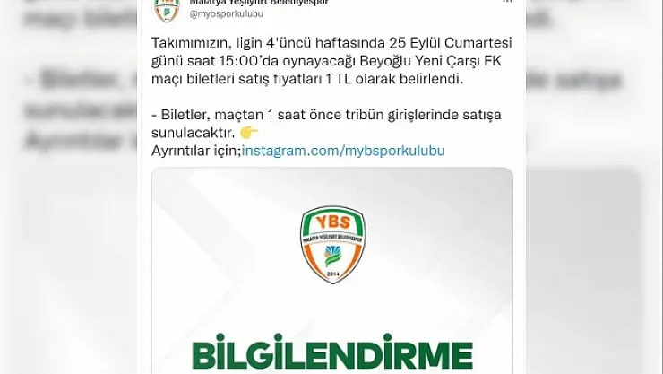 Maç biletleri 1 TL'den satılacak!