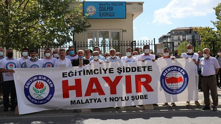 Malatya'da öğretmenlere yapılan şiddete tepki! 'Öğretmene kalkan eller kırılsın'