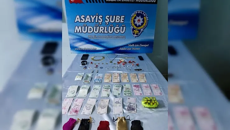 Malatya'da altın ve para çaldı, Osmaniye'de yakalandı