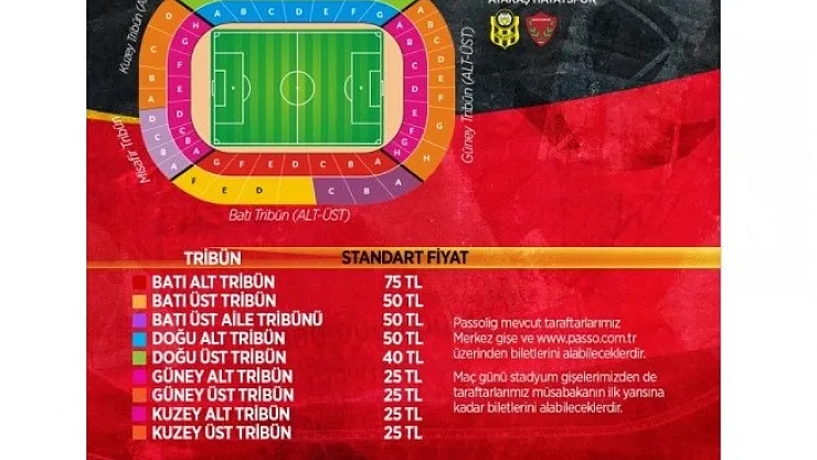 Yeni Malatyaspor - Hatayspor maçının biletleri satışa çıkıyor
