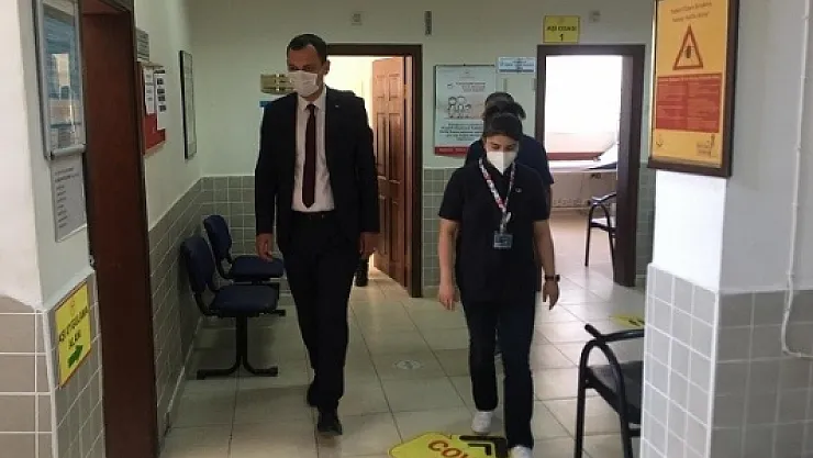 Yeni kaymakam Kazdal sahalara indi, İlçe devlet hastanesini denetledi…