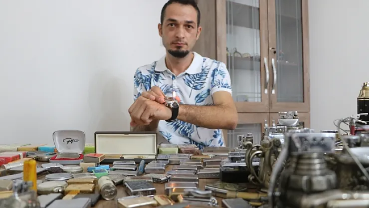 Hiç sigara içmedi ama 20 yılda 350 çakmak topladı...