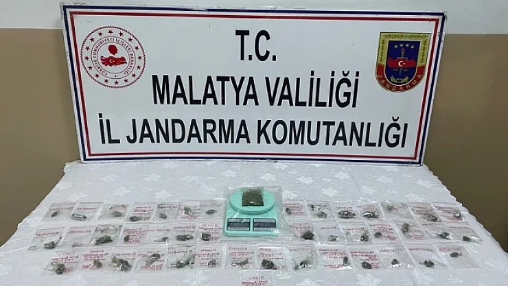 Malatya'da esrar operasyonu! 1 tutuklama