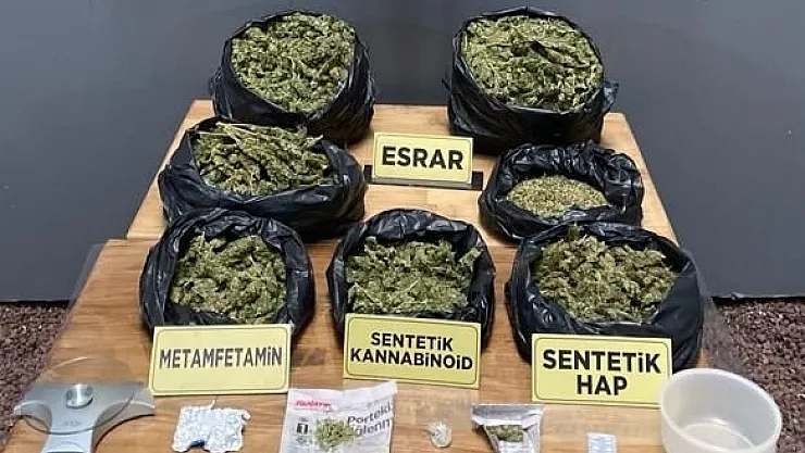 Malatya'da uyuşturucu tacirlerine darbe! 6,5 kilo esrar ele geçirildi