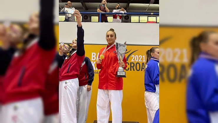 Malatyalı kareteci Uygur Balkanlardan gümüş madalya ile döndü