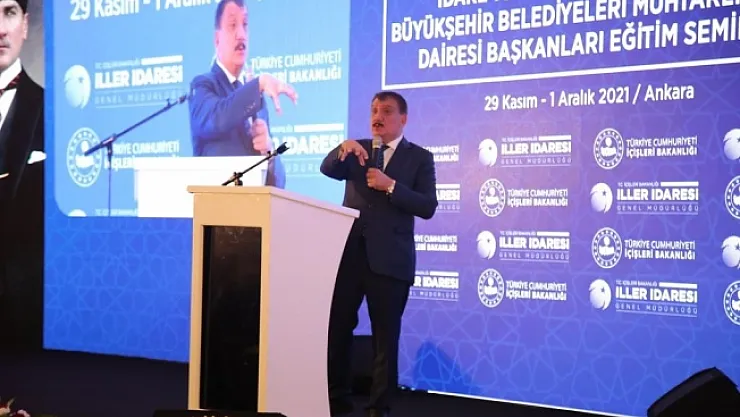 Başkan Gürkan, Ankara'daki seminere konuşmacı olarak katıldı