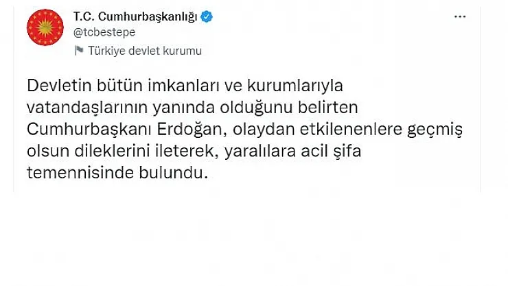 Cumhurbaşkanı Erdoğan, Vali Baruş ile görüştü
