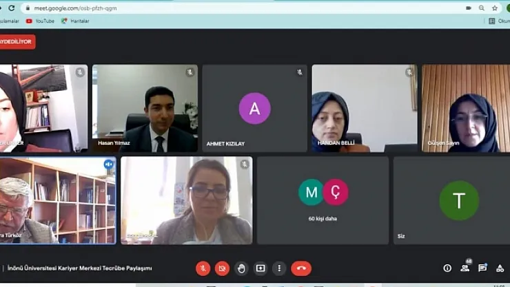 İnönü Üniversitesinde 'Tecrübenin Paylaşımı' isimli çevrim içi seminer