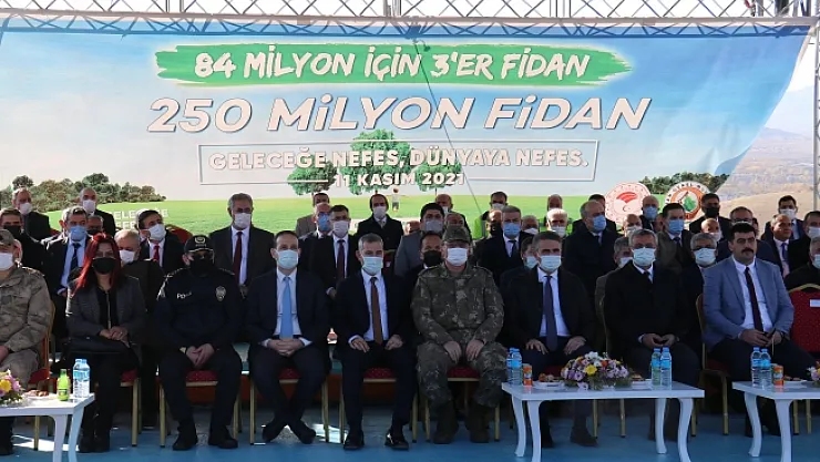 Malatya'da bir yılda 2 milyon 250 bin fidan toprakla buluşacak