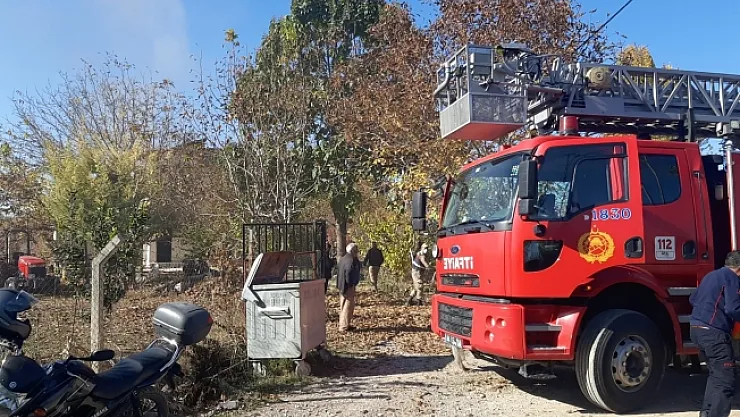 Sobayı yakmak isterken evi yaktı!