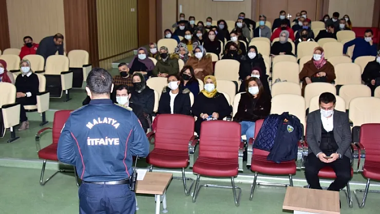 İtfaiye Daire Başkanlığı afet eğitimlerine devam ediyor