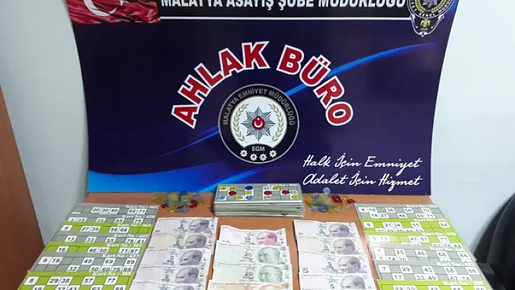 Malatya'da tombala oynayan 11 şahsa ceza