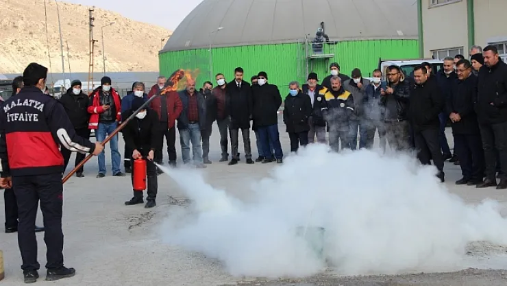 Malatya'da yangın ve kurtarma eğitimi