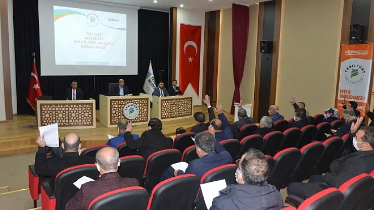 Yeşilyurt Belediye Meclisi 2021 Yılının Son Toplantısını Yaptı