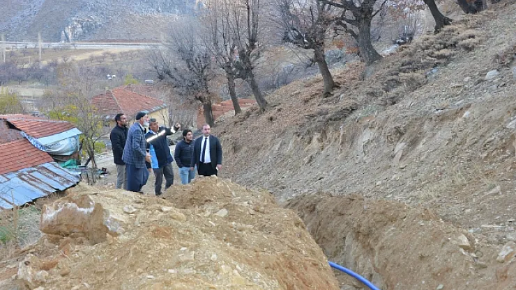 Yeşilyurt Ortaköy'ün su sıkıntısı çözülüyor