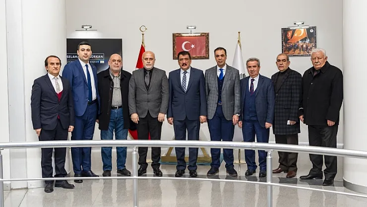 Başkan Gürkan, MEV Malatya Şube Başkanı ve Yönetimini kabul etti