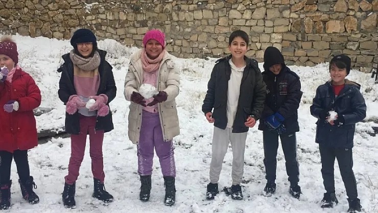 Darende' de kar sevinci