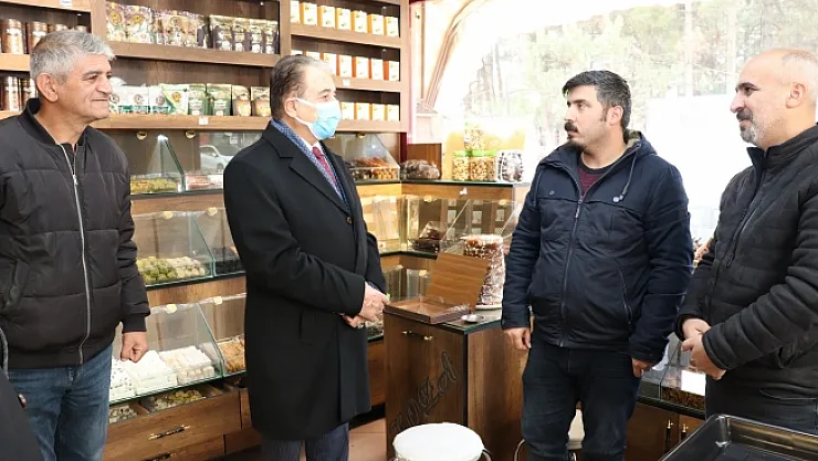 Keskin, Doğanşehir'de esnaf gezisi yaptı