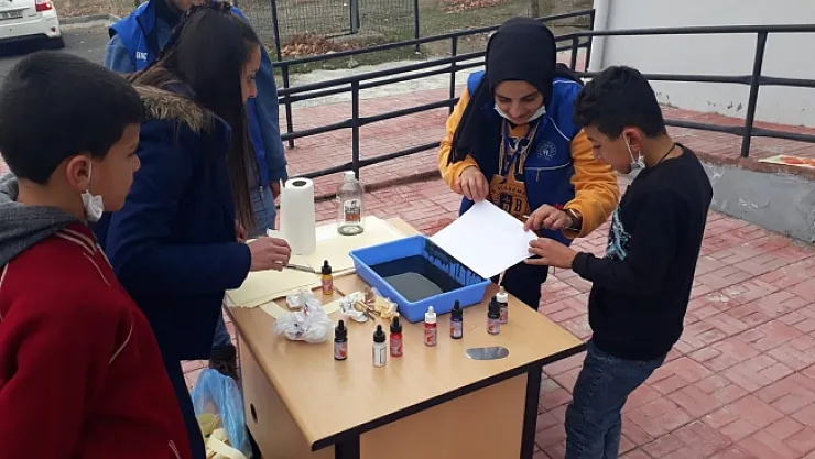 Kırsal mahalledeki öğrencilere sosyal etkinlik