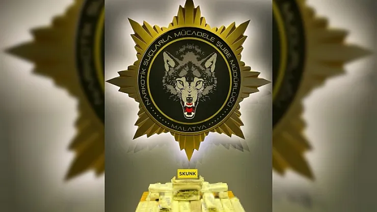 Malatya'da 4 kilo 350 gram skunk ele geçirildi