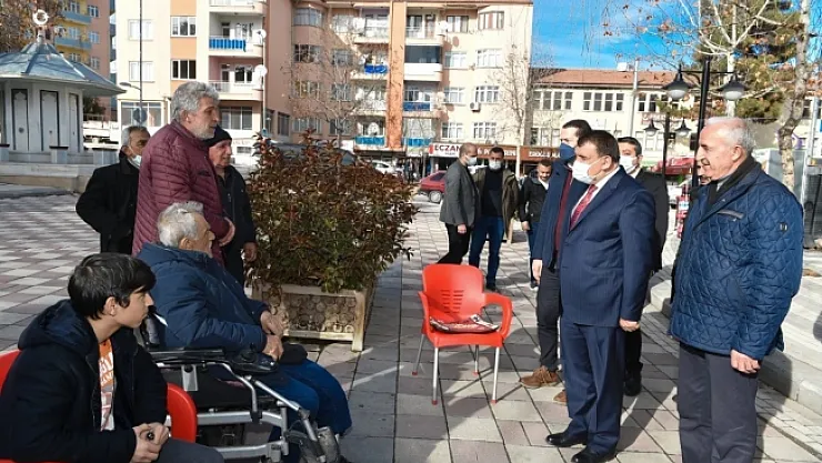 Başkan Gürkan'dan esnaf ve vatandaşlara ziyaret