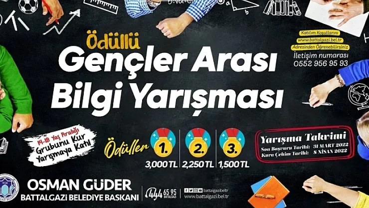Battalgazi Belediyesi'nden ödüllü bilgi yarışması