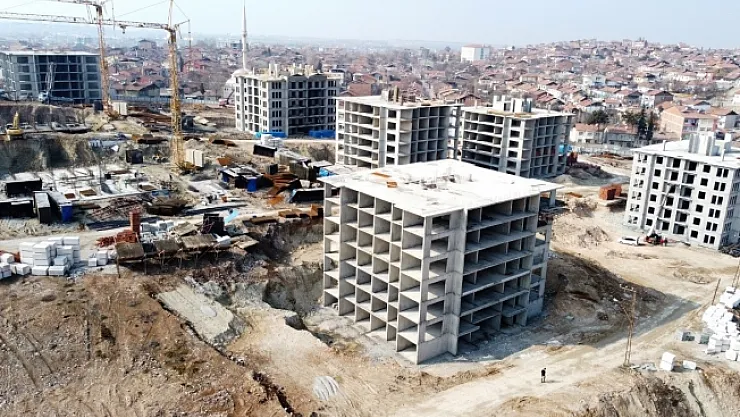 Battalgazi'deki kentsel dönüşüm konutları hızla yükseliyor