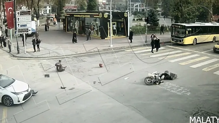 Malatya'daki kazalar kameralara yansıdı   