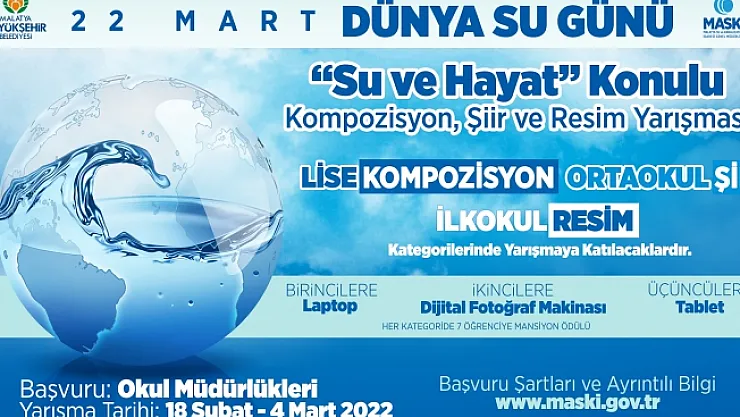 MASKİ'den 'Su Ve Hayat' konulu resim, kompozisyon ve şiir yarışması