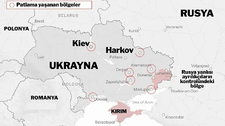 Rusya Ukrayna'ya saldırdı!