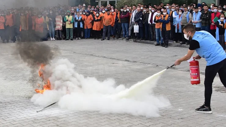 Yangın öncesi alınması gereken tedbirler anlatıldı