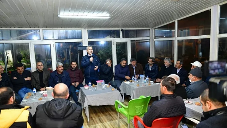 Çınar, Konak sakinleriyle bir araya geldi  