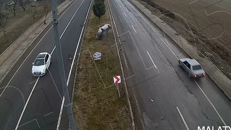 Malatya'daki kazalar kameralara yansıdı