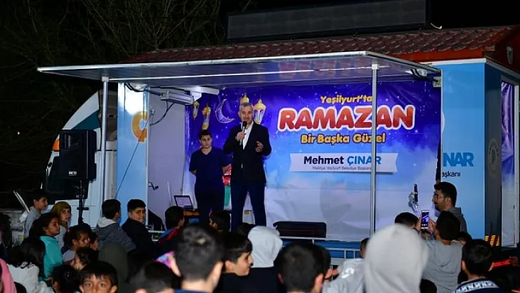 Yeşilyurt'ta çocuklar için Ramazan eğlencesi