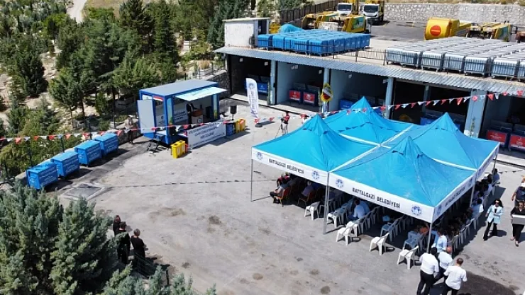 Battalgazi'deki ilk Atık Getirme Merkezi hizmete girdi