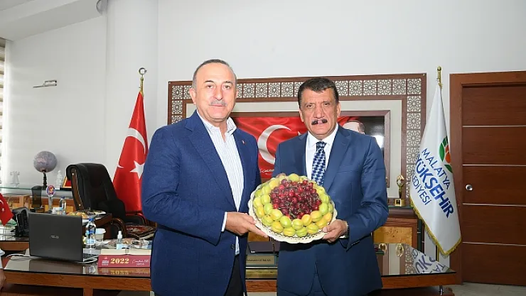 Dışişleri Bakanı Mevlüt Çavuşoğlu'ndan Başkan Gürkan'a ziyaret
