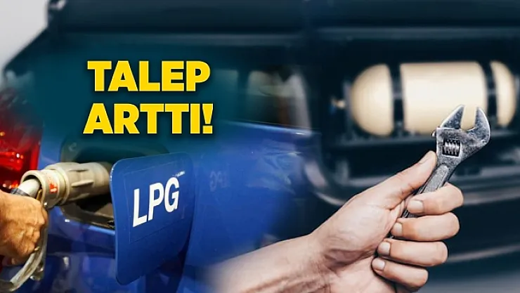 LPG dönüşüm merkezinde yoğunluk! Sürücüler LPG'ye yöneldiler…