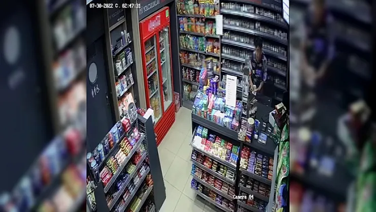 Benzin istasyonunun marketinden para çalıp kayıplara karıştı