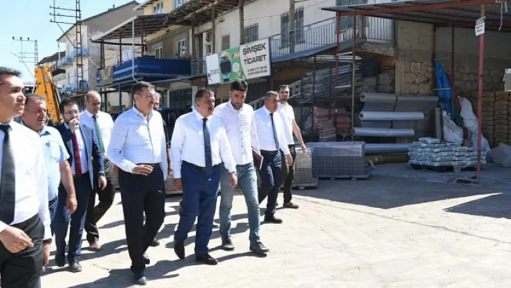 Kozluca Mahallesindeki hizmet ve yatırımlar yerinde incelendi