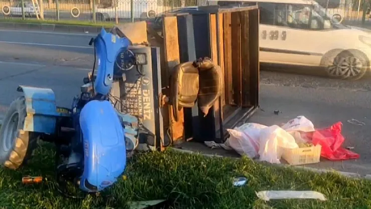 Çapa motoru devrildi! 2 kişi yaralandı