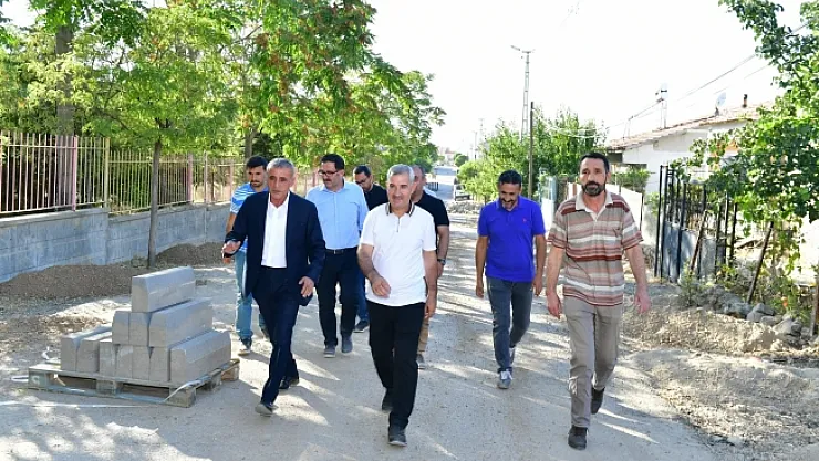 Çınar, Cafana Mahallesi'nde ki yol yenileme çalışmalarını inceledi