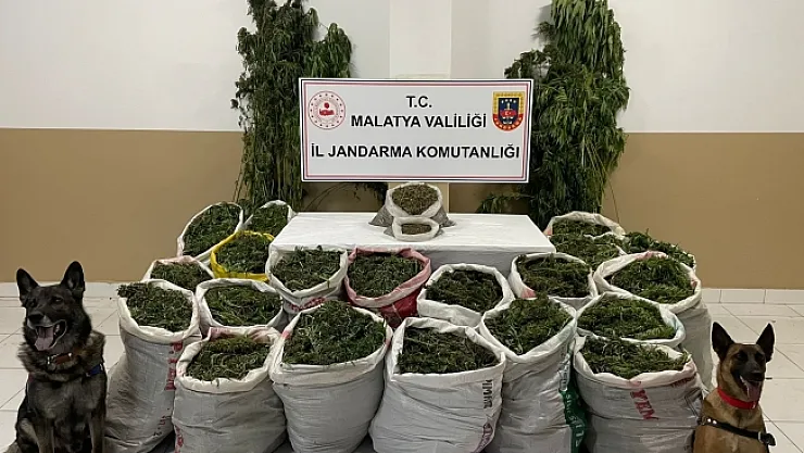 Dron destekli operasyon! 232 kilo esrar ele geçirildi